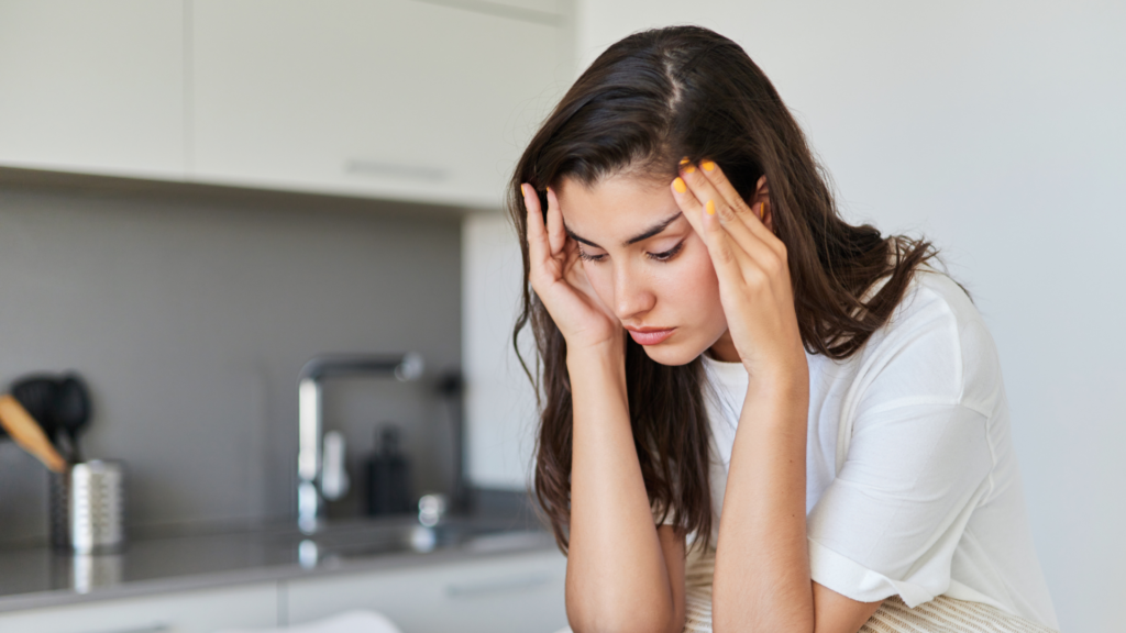 femme anxieuse